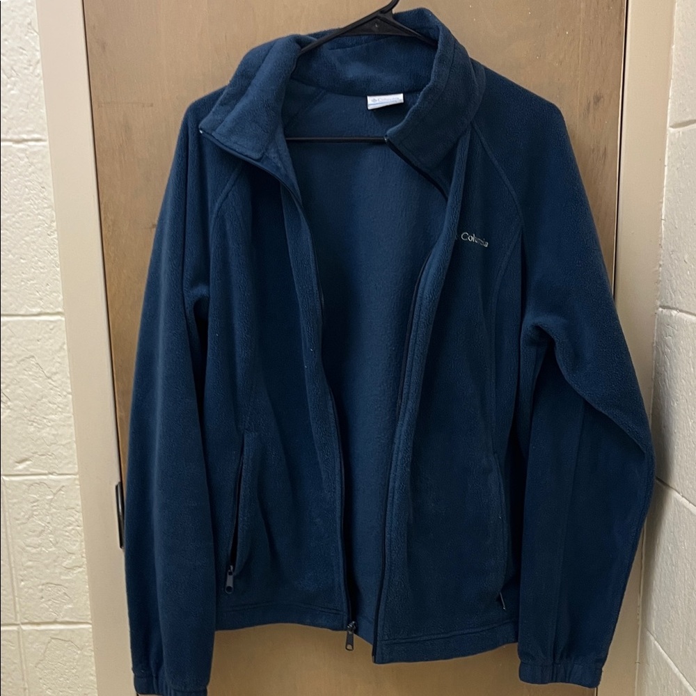 Columbia Men's Dark Navy Full-Zip Fleece Jacket